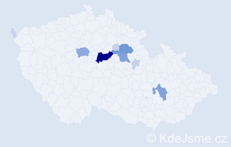 Příjmení: 'Louman', počet výskytů 27 v celé ČR