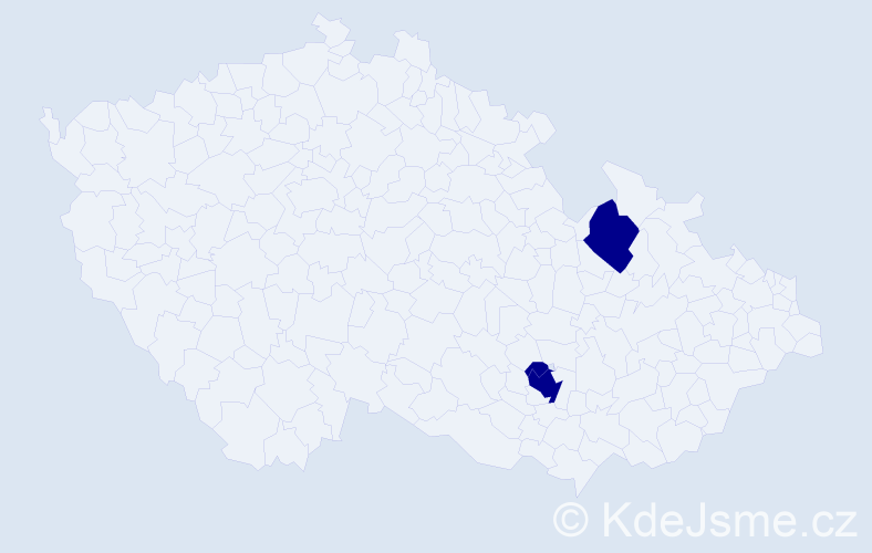 Příjmení: 'Reiff', počet výskytů 6 v celé ČR