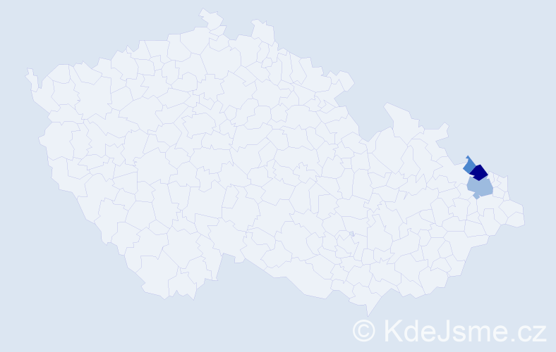Příjmení: 'Kapersteinová', počet výskytů 7 v celé ČR