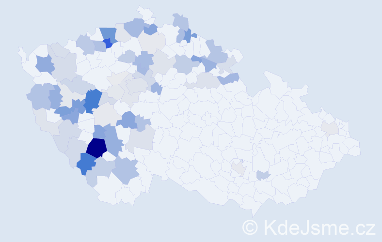 Příjmení: 'Kuncl', počet výskytů 259 v celé ČR