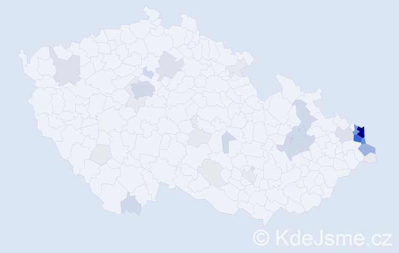 Příjmení: 'Swaczyna', počet výskytů 149 v celé ČR