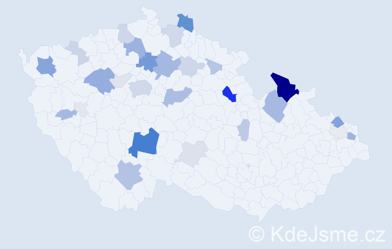 Příjmení: 'Ketner', počet výskytů 93 v celé ČR