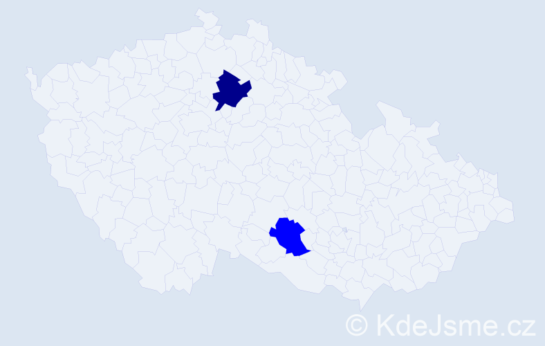 Příjmení: 'Podolanovičová', počet výskytů 3 v celé ČR