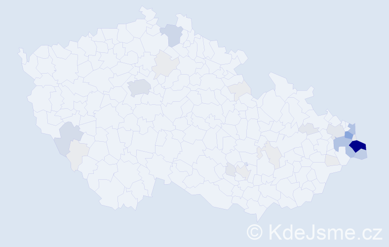 Příjmení: 'Steblová', počet výskytů 138 v celé ČR