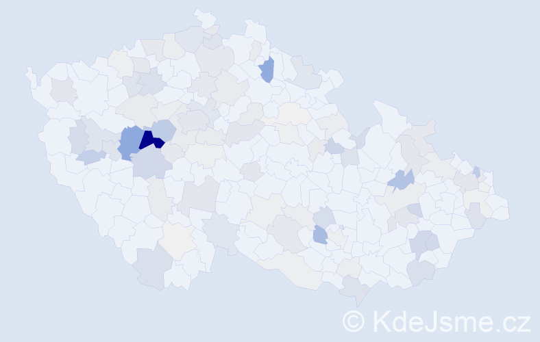 Příjmení: 'Palková', počet výskytů 332 v celé ČR