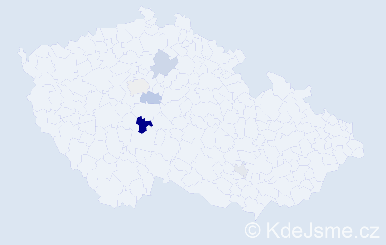 Příjmení: 'Vantroba', počet výskytů 6 v celé ČR