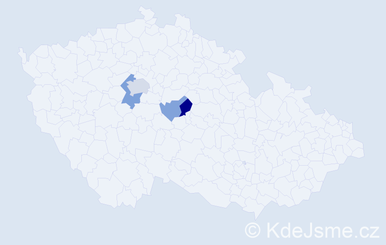 Příjmení: 'Kosovcová', počet výskytů 8 v celé ČR