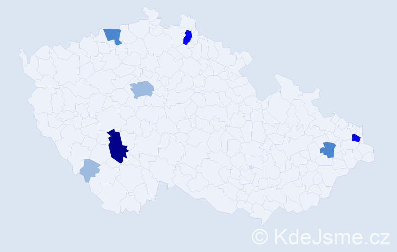 Příjmení: 'Barboríková', počet výskytů 16 v celé ČR