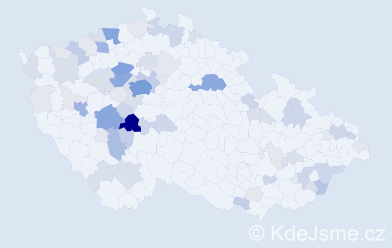Příjmení: 'Čandová', počet výskytů 225 v celé ČR