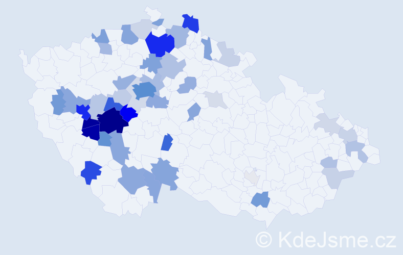 Příjmení: 'Kotrbatá', počet výskytů 161 v celé ČR