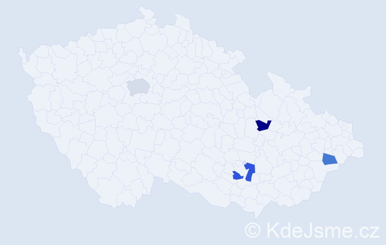 Příjmení: 'Baltasová', počet výskytů 6 v celé ČR