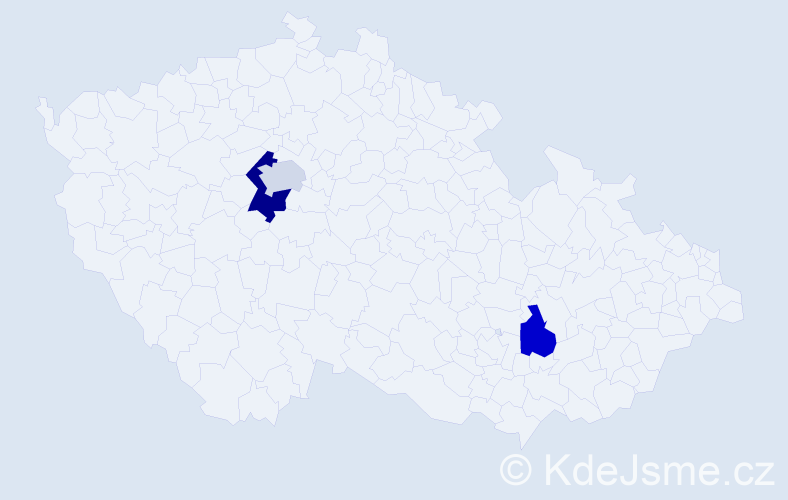 Příjmení: 'Antićová', počet výskytů 4 v celé ČR