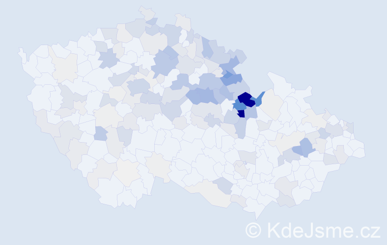 Příjmení: 'Venclová', počet výskytů 690 v celé ČR