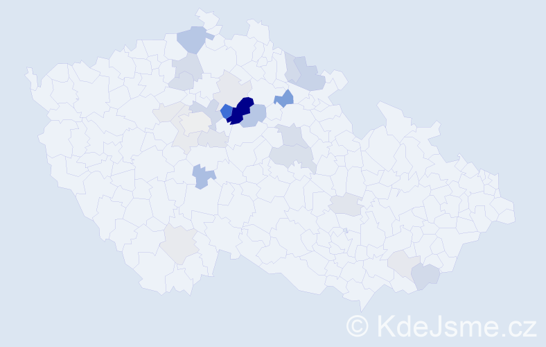 Příjmení: 'Roza', počet výskytů 66 v celé ČR