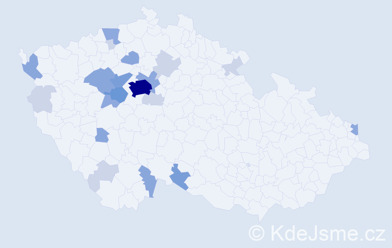 Příjmení: 'Lebr', počet výskytů 56 v celé ČR