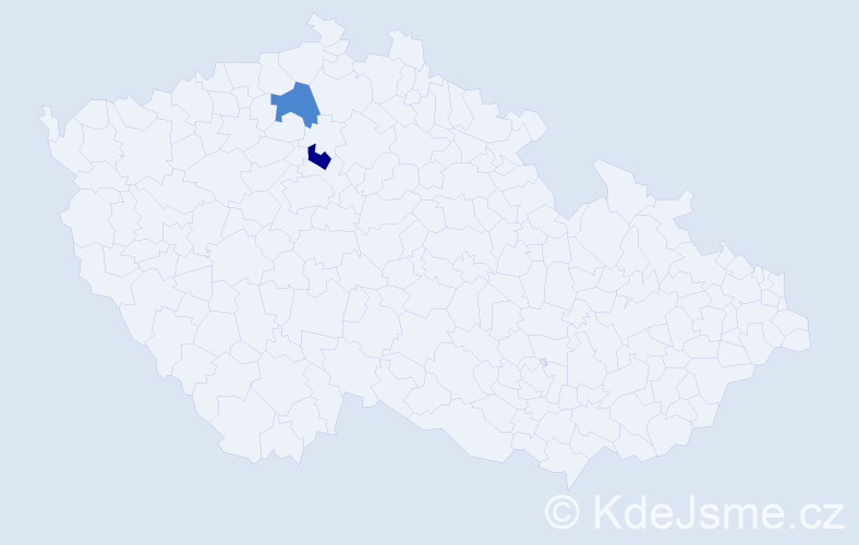 Příjmení: 'Pacholec', počet výskytů 2 v celé ČR