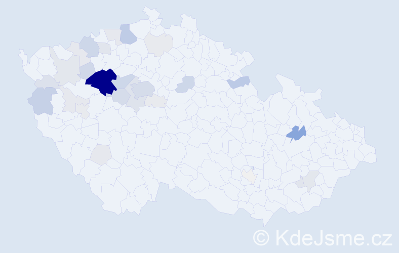 Příjmení: 'Hornof', počet výskytů 145 v celé ČR