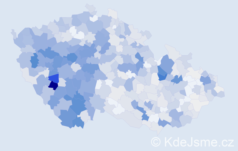 Příjmení: 'Sládková', počet výskytů 2927 v celé ČR