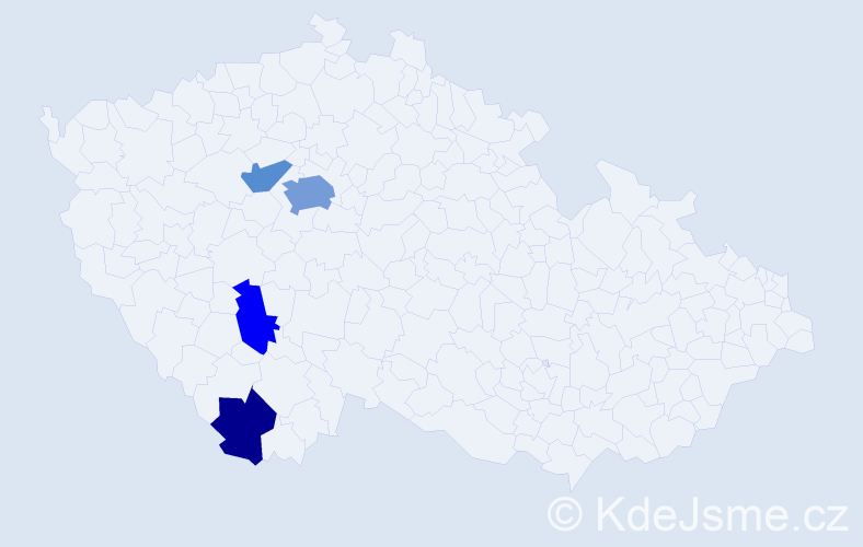 Příjmení: 'Shymanska', počet výskytů 8 v celé ČR