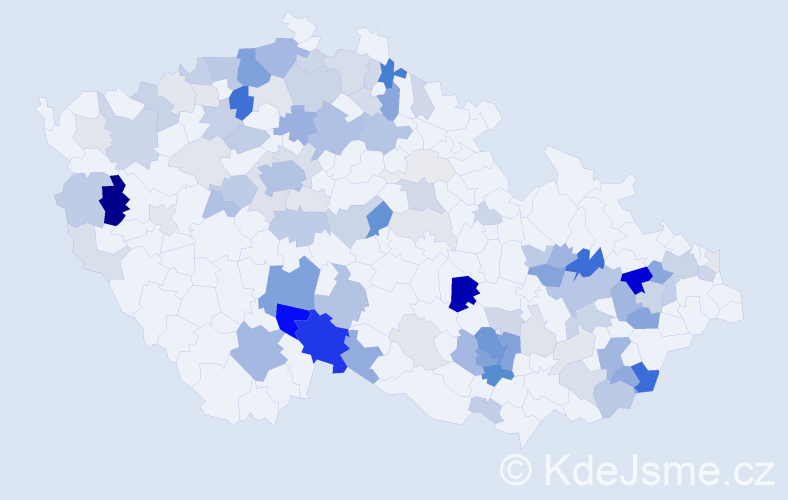 Příjmení: 'Mikšová', počet výskytů 375 v celé ČR