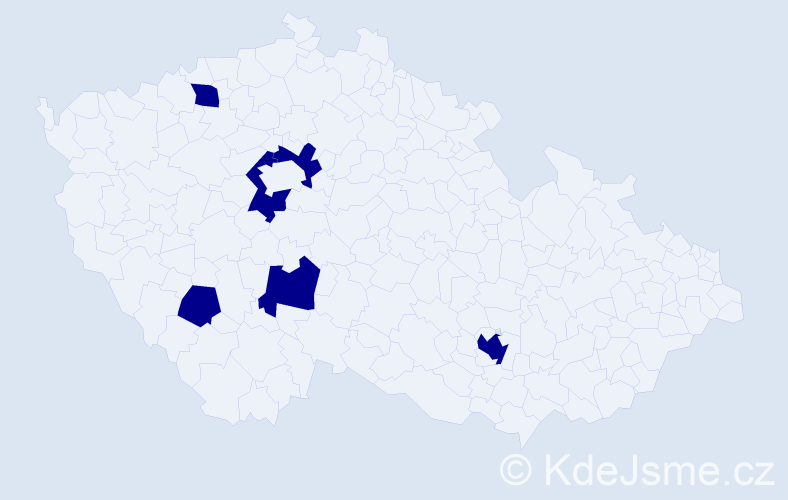 Příjmení: 'Chrapčiaková', počet výskytů 6 v celé ČR
