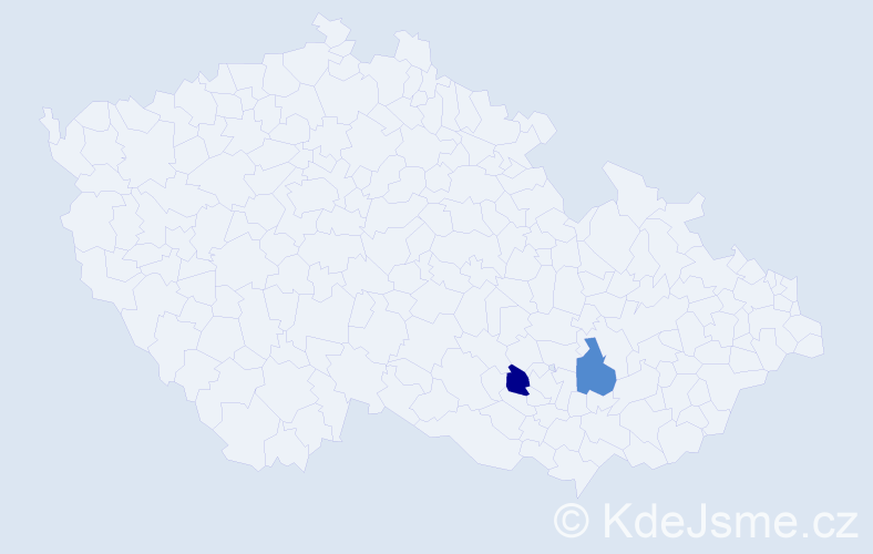 Příjmení: 'Reitmann', počet výskytů 4 v celé ČR