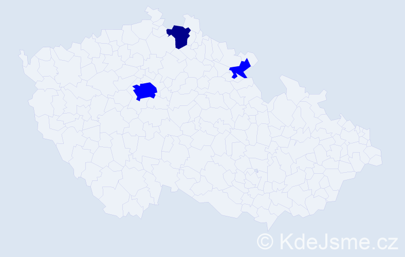 Příjmení: 'Kalbarczyk', počet výskytů 4 v celé ČR
