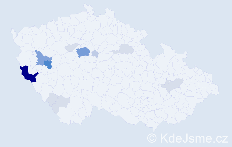 Příjmení: 'Psutka', počet výskytů 48 v celé ČR