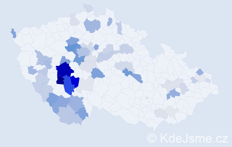 Příjmení: 'Teska', počet výskytů 218 v celé ČR