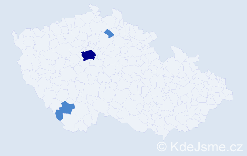 Příjmení: 'Slivarichová', počet výskytů 5 v celé ČR