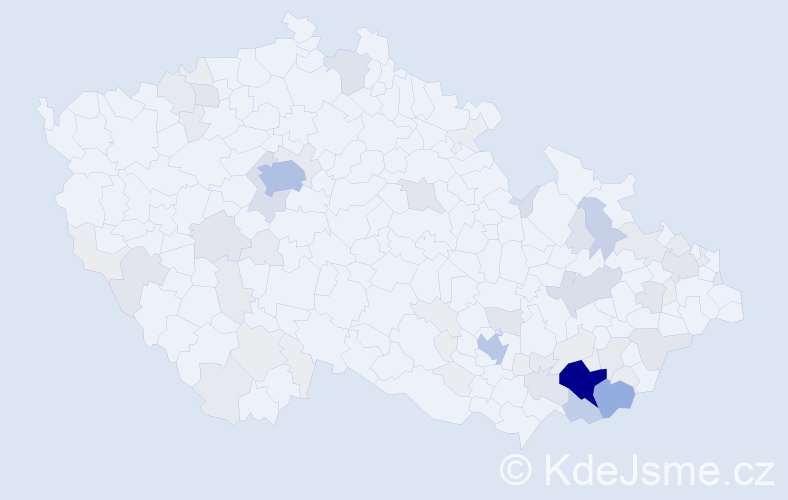 Příjmení: 'Habarta', počet výskytů 259 v celé ČR