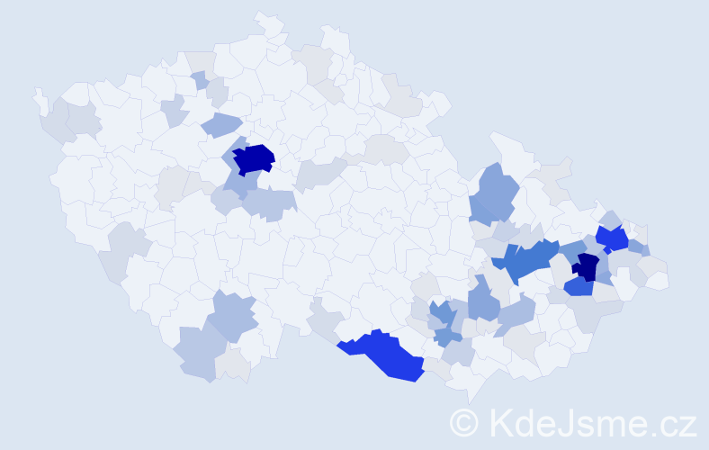 Příjmení: 'Goldová', počet výskytů 349 v celé ČR