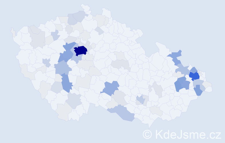 Příjmení: 'Biskupová', počet výskytů 356 v celé ČR