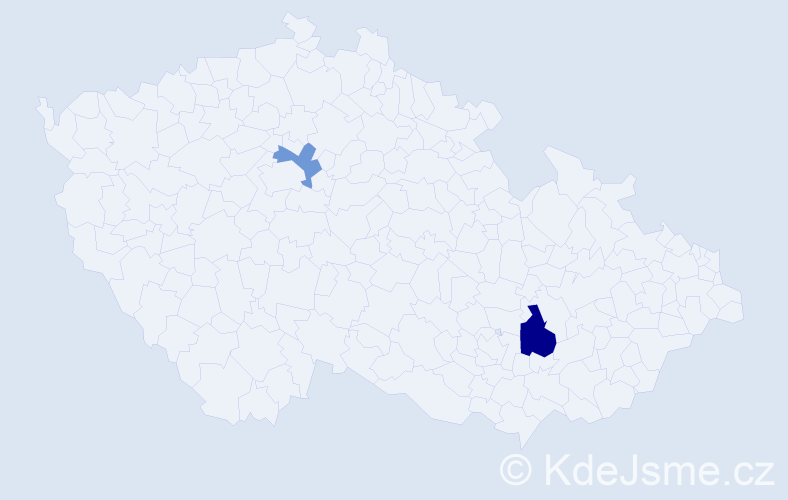 Příjmení: 'Niv', počet výskytů 3 v celé ČR