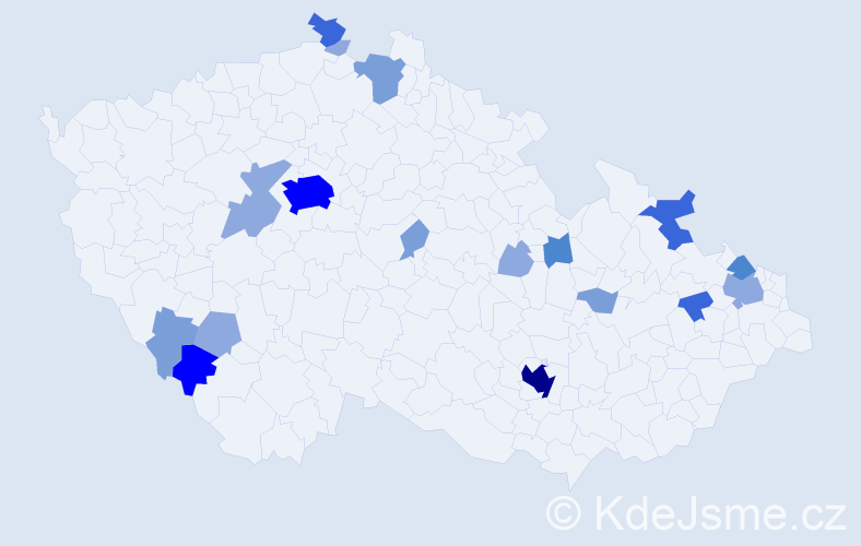Příjmení: 'Blaschková', počet výskytů 50 v celé ČR