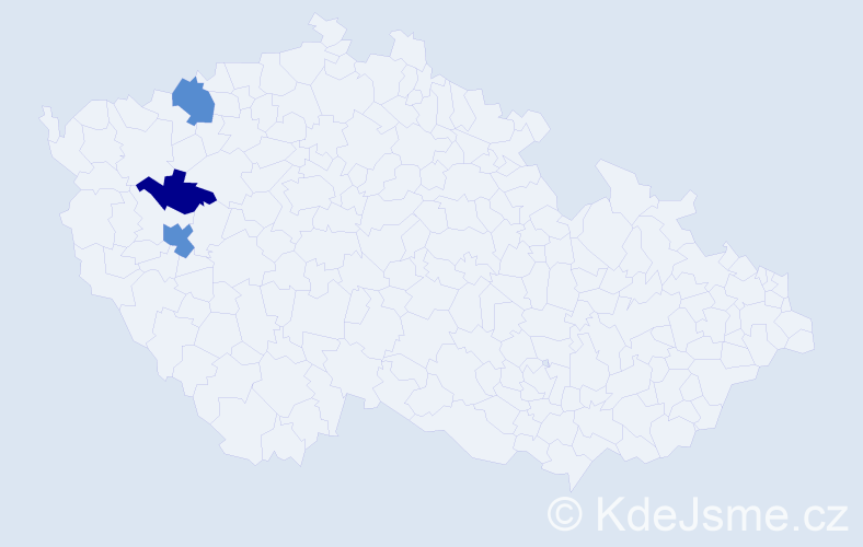 Příjmení: 'Lauseckerová', počet výskytů 10 v celé ČR