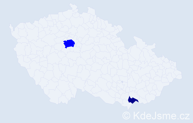 Příjmení: 'Pelyniová', počet výskytů 3 v celé ČR