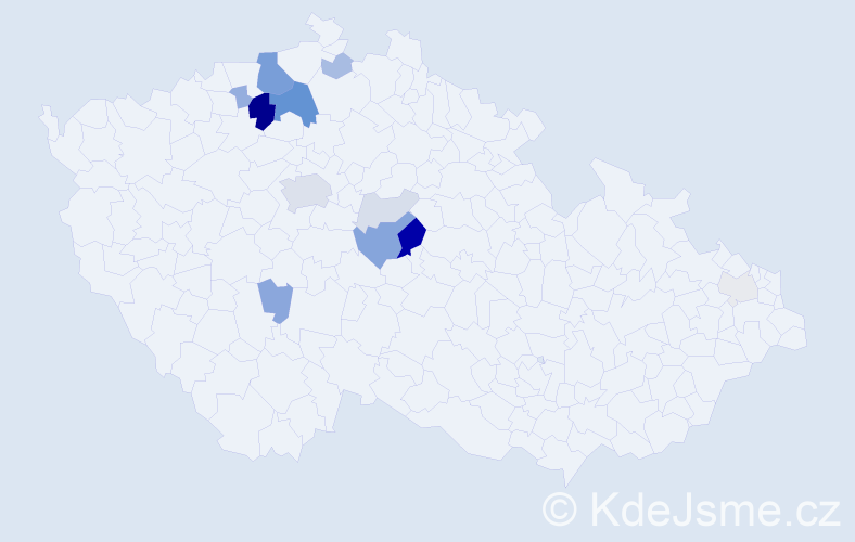 Příjmení: 'Kuperová', počet výskytů 41 v celé ČR