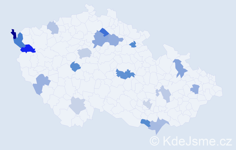 Příjmení: '"Tran Viet"', počet výskytů 33 v celé ČR
