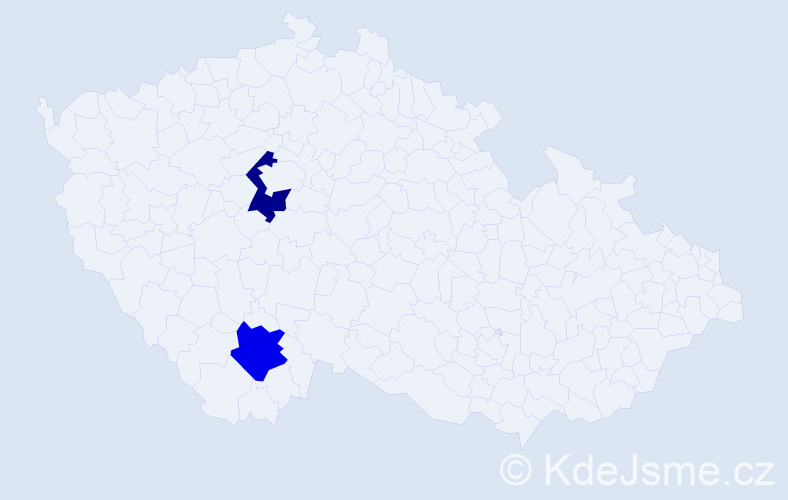 Příjmení: 'Baranov', počet výskytů 2 v celé ČR