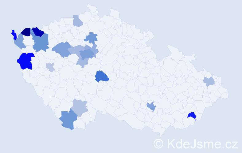 Příjmení: 'Tran Manh', počet výskytů 39 v celé ČR