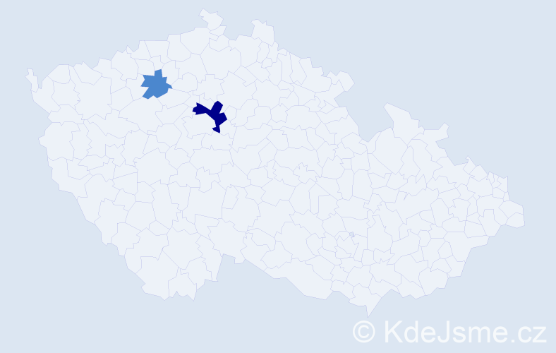 Příjmení: 'Podratzká', počet výskytů 4 v celé ČR