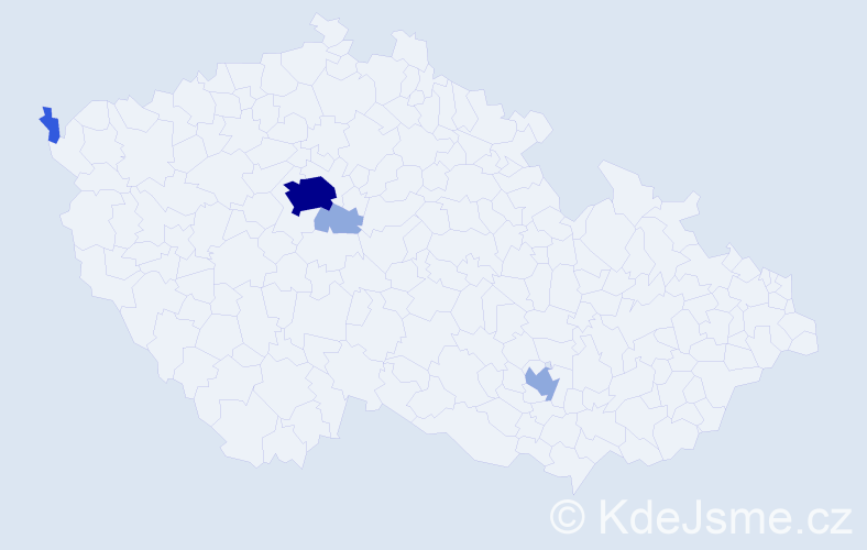 Příjmení: 'Symonenko', počet výskytů 10 v celé ČR