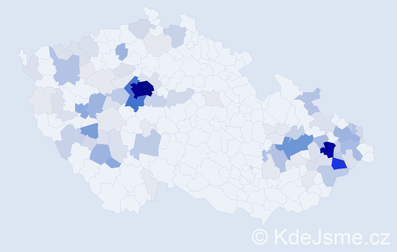 Příjmení: 'Hrachovec', počet výskytů 387 v celé ČR