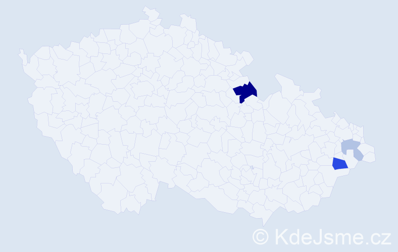 Příjmení: 'Maćkowiak', počet výskytů 6 v celé ČR