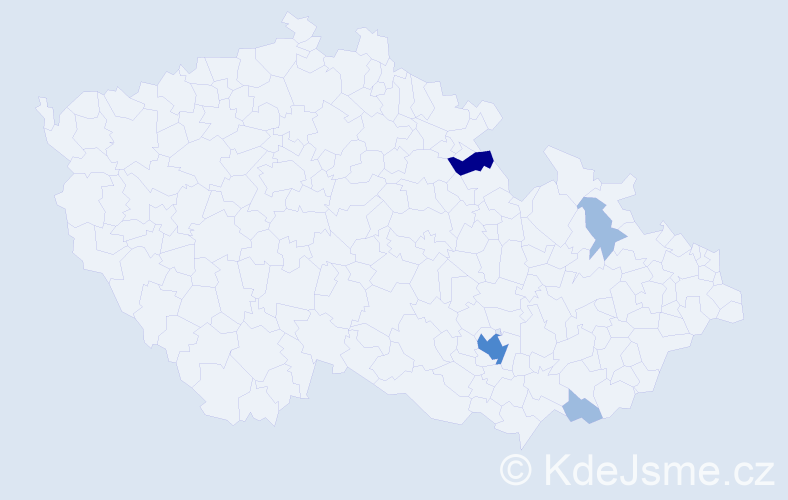 Příjmení: 'Karniš', počet výskytů 8 v celé ČR