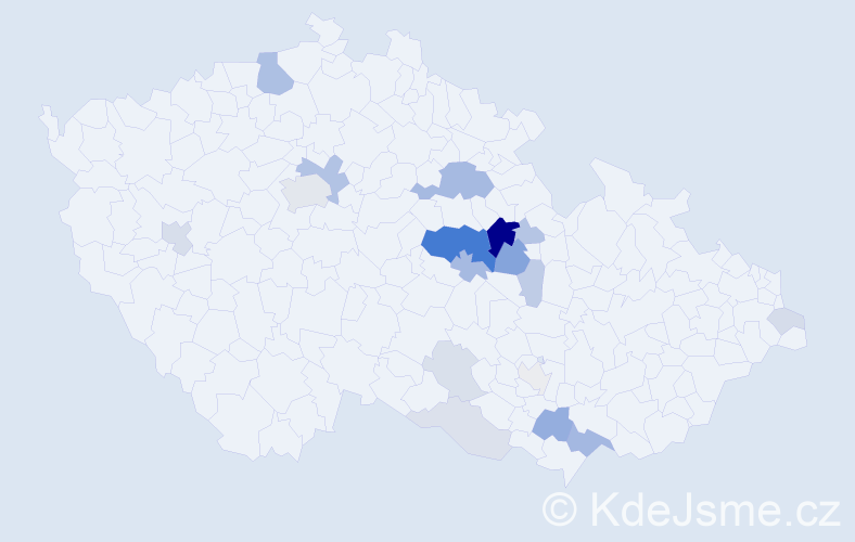 Příjmení: 'Salášek', počet výskytů 56 v celé ČR