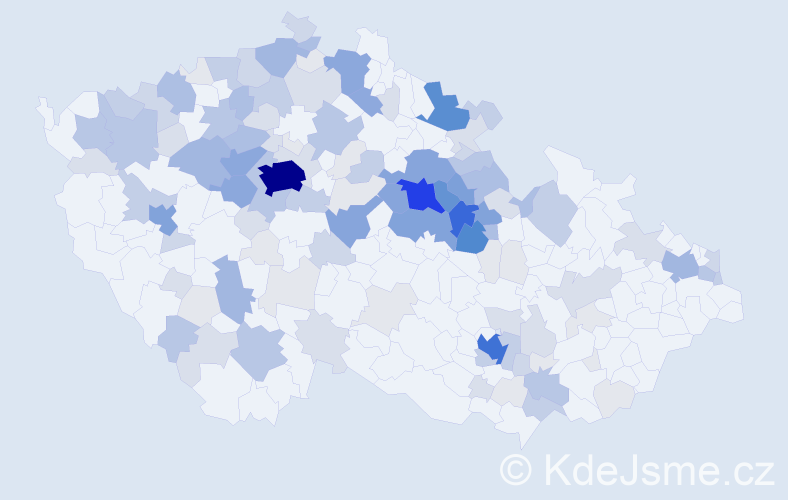 Příjmení: 'Záleská', počet výskytů 529 v celé ČR