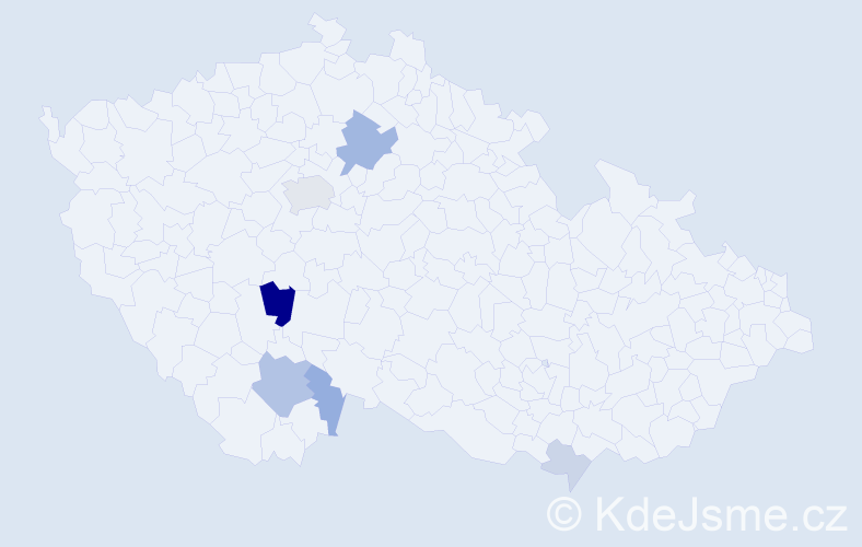Příjmení: 'Kainrath', počet výskytů 16 v celé ČR