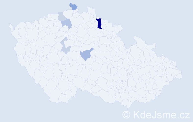 Příjmení: 'Quirsfeldová', počet výskytů 8 v celé ČR